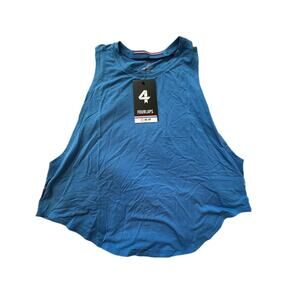 Fourlaps Women's Curve Tank in Cornflower Blue New With Tags Size Medium